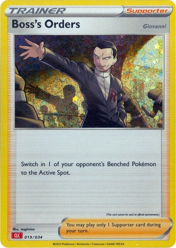 Boss’s Orders (CLC) 019/034 Holofoil Trading Card Game Classic