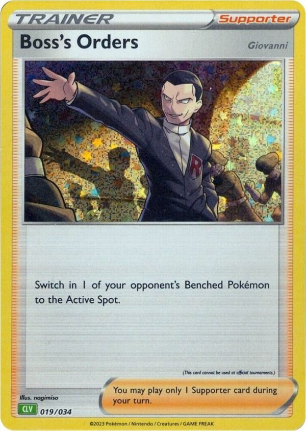 Boss’s Orders (CLV) 019/034 Holofoil Trading Card Game Classic