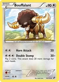 Bouffalant (90) | 90/114 | Reverse Holofoil | Black and White