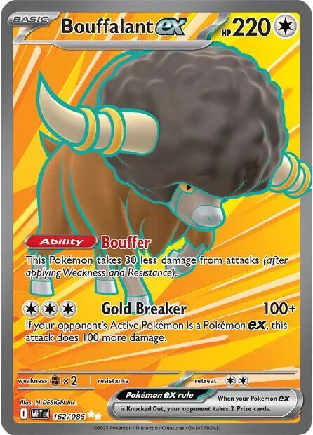 Bouffalant ex 162/086 Holofoil SV: White Flare Bouffalant ex 162/086 Holofoil SV: White Flare