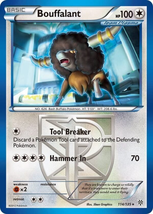 Bouffalant (Team Plasma) 114/135 Reverse Holofoil Plasma Storm