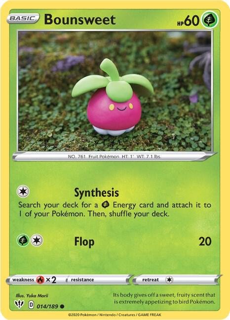 Bounsweet 014/189 Normal SWSH03: Darkness Ablaze Bounsweet 014/189 Normal SWSH03: Darkness Ablaze