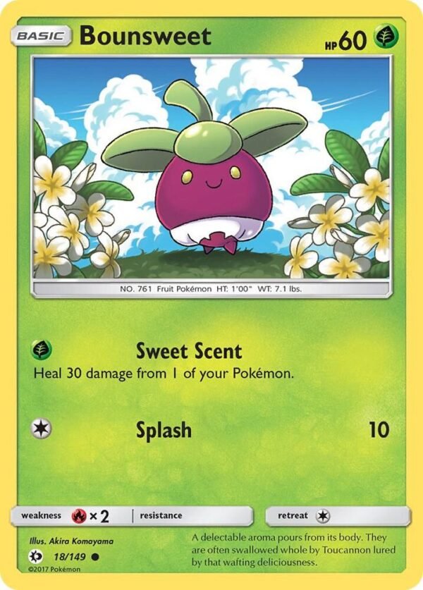 Bounsweet 18/149 Normal SM Base Set