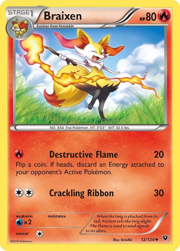 Braixen 12/124 Normal XY – Fates Collide