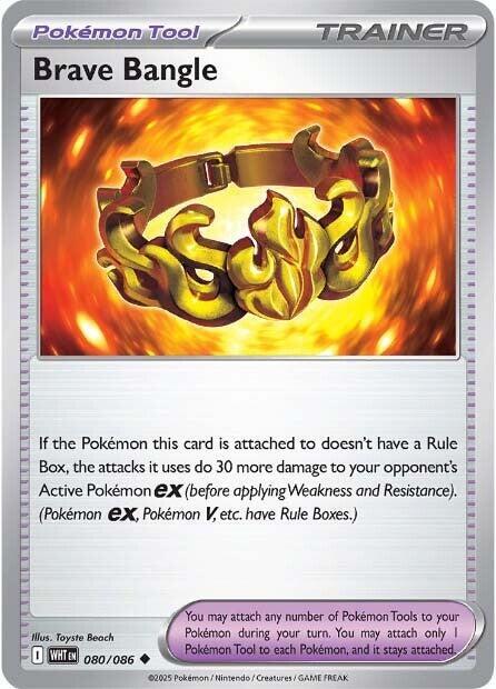 Brave Bangle 080/086 Reverse Holofoil SV: White Flare