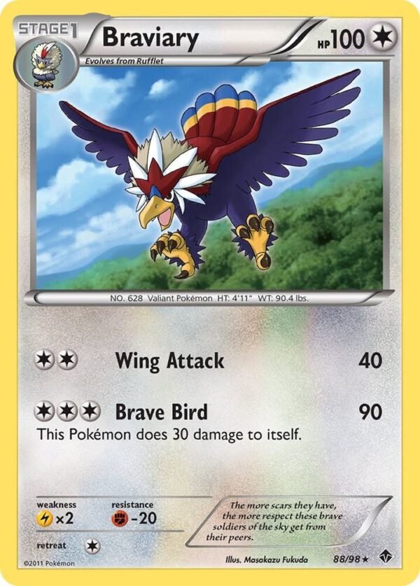 Braviary 88/98 Holofoil Emerging Powers Braviary 88/98 Holofoil Emerging Powers
