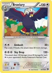 Braviary | 93/114 | Reverse Holofoil | XY - Steam Siege