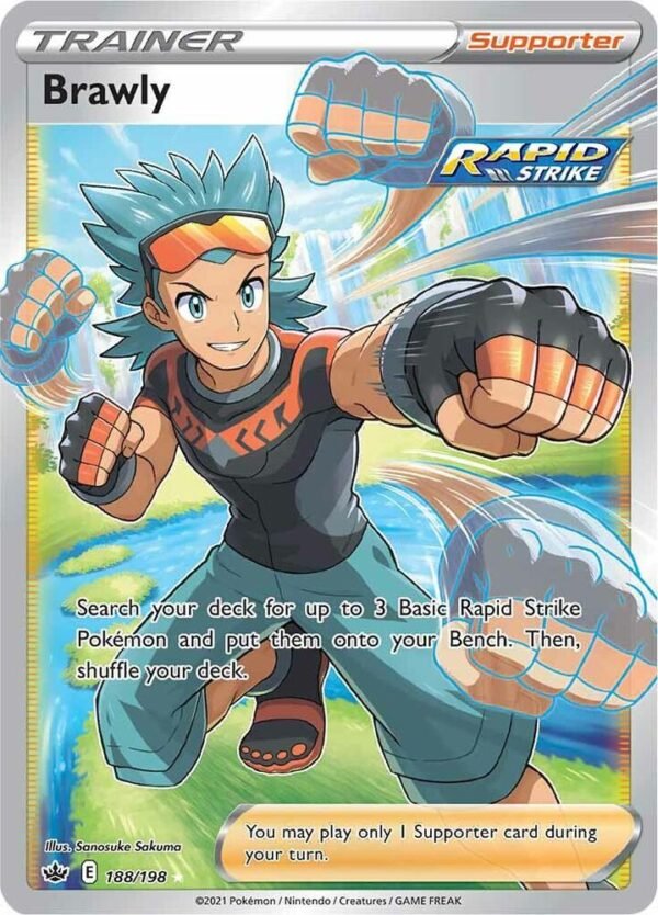 Brawly (Full Art) 188/198 Holofoil SWSH06: Chilling Reign