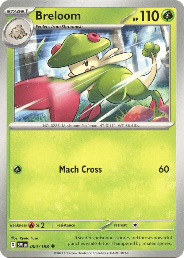 Breloom 004/198 Normal SV01: Scarlet & Violet Base Set