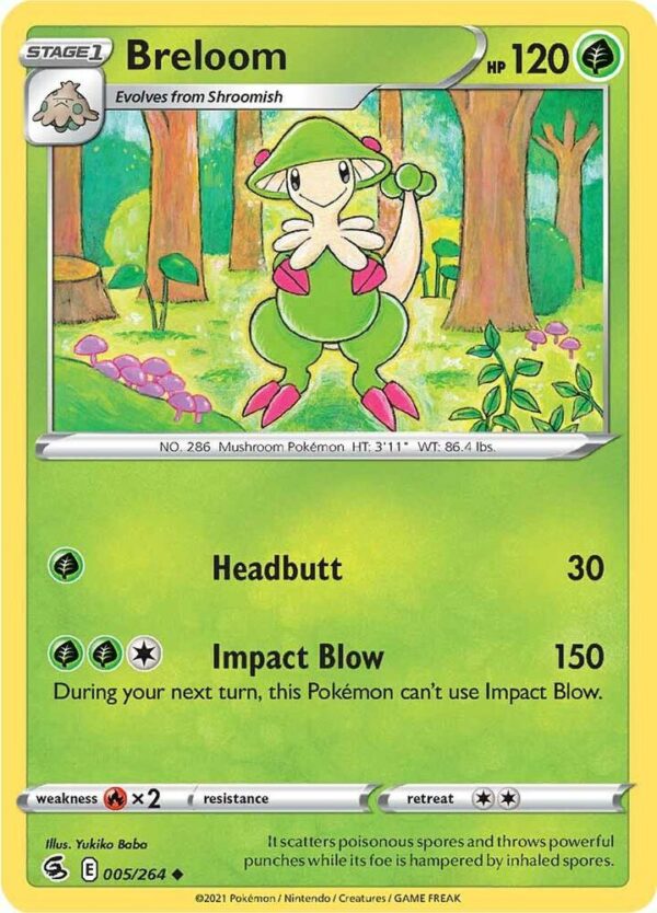 Breloom 005/264 Normal SWSH08: Fusion Strike