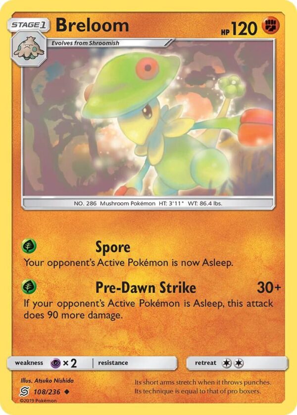 Breloom 108/236 Reverse Holofoil SM – Unified Minds