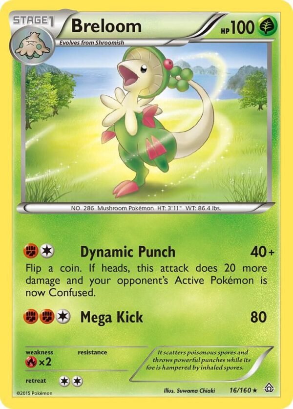 Breloom 16/160 Normal XY – Primal Clash Breloom 16/160 Normal XY – Primal Clash