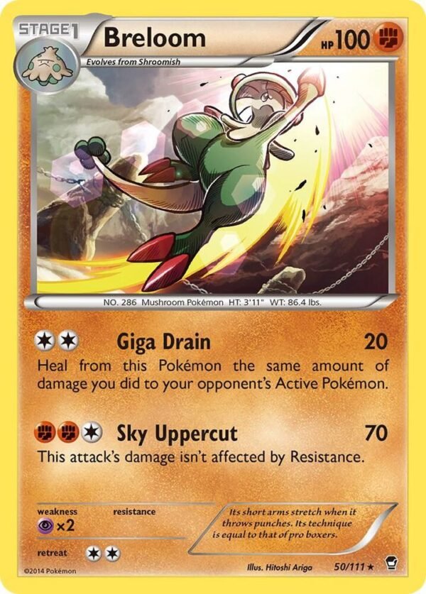 Breloom 50/111 Normal XY – Furious Fists Breloom 50/111 Normal XY – Furious Fists