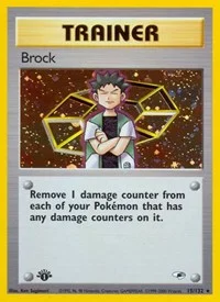 Brock (15) | 015/132 | Unlimited Holofoil | Gym Heroes