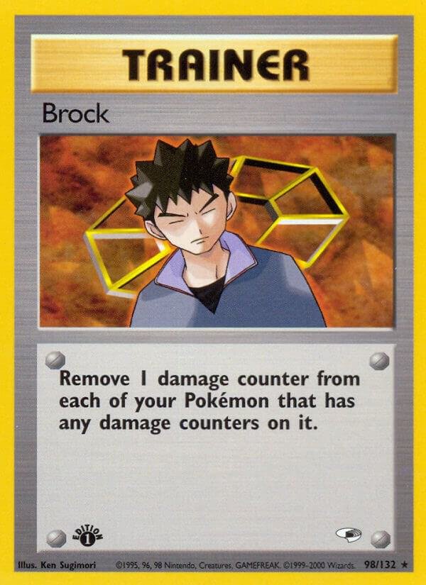 Brock (98) 098/132 1st Edition Gym Heroes