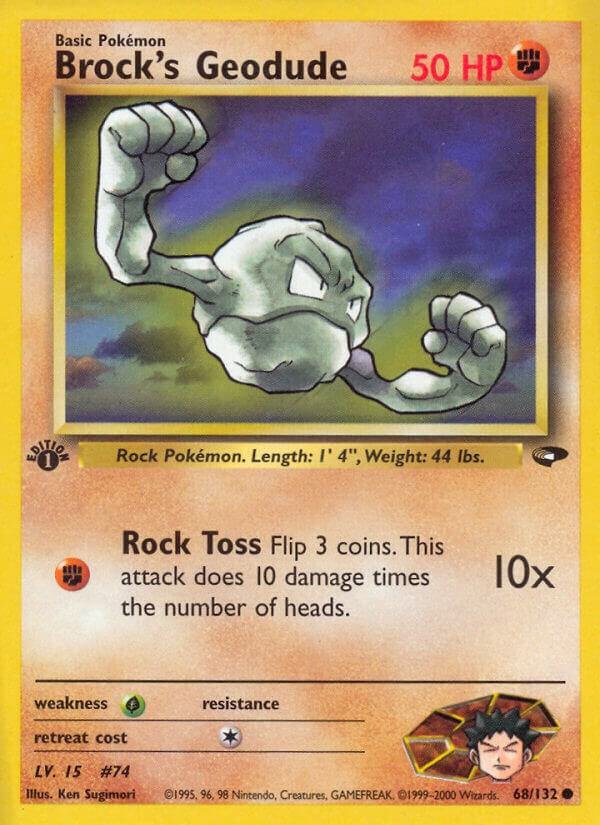 Brock’s Geodude 068/132 Unlimited Gym Challenge