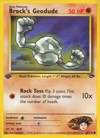 Brock's Geodude | 068/132 | 1st Edition | Gym Challenge