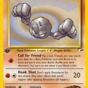 Brock’s Geodude (66) 066/132 1st Edition Gym Heroes