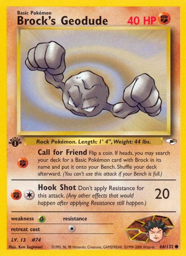 Brock’s Geodude (66) 066/132 Unlimited Gym Heroes