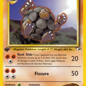 Brock’s Golem 020/132 1st Edition Gym Heroes
