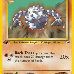 Brock’s Graveler 040/132 1st Edition Gym Heroes Brock’s Graveler 040/132 1st Edition Gym Heroes
