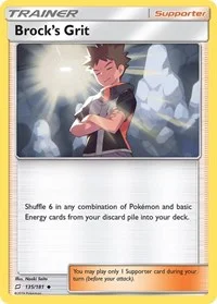 Brock's Grit | 135/181 | Reverse Holofoil | SM - Team Up
