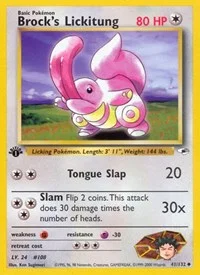 Brock's Lickitung | 041/132 | 1st Edition | Gym Heroes