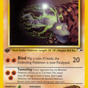 Brock’s Onix (21) 021/132 1st Edition Gym Heroes