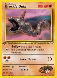 Brock's Onix (69) | 069/132 | 1st Edition | Gym Heroes
