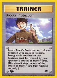 Brock's Protection | 101/132 | 1st Edition | Gym Challenge
