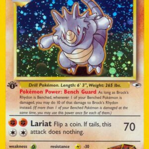 Brock’s Rhydon 002/132 Unlimited Holofoil Gym Heroes Brock’s Rhydon 002/132 Unlimited Holofoil Gym Heroes