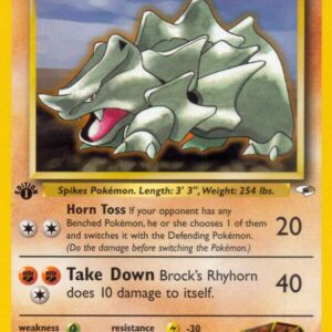 Brock’s Rhyhorn (22) 022/132 Unlimited Gym Heroes