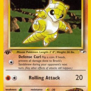 Brock’s Sandshrew (71) 071/132 1st Edition Gym Heroes