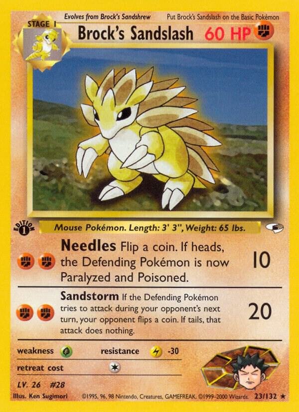 Brock’s Sandslash 023/132 Unlimited Gym Heroes