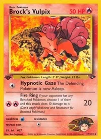 Brock's Vulpix | 037/132 | 1st Edition | Gym Challenge