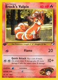 Brock's Vulpix | 073/132 | 1st Edition | Gym Heroes