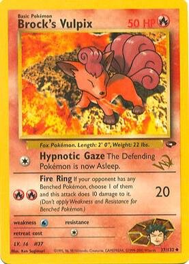 Brock’s Vulpix [W Stamped] 037/132 Normal WoTC Promo