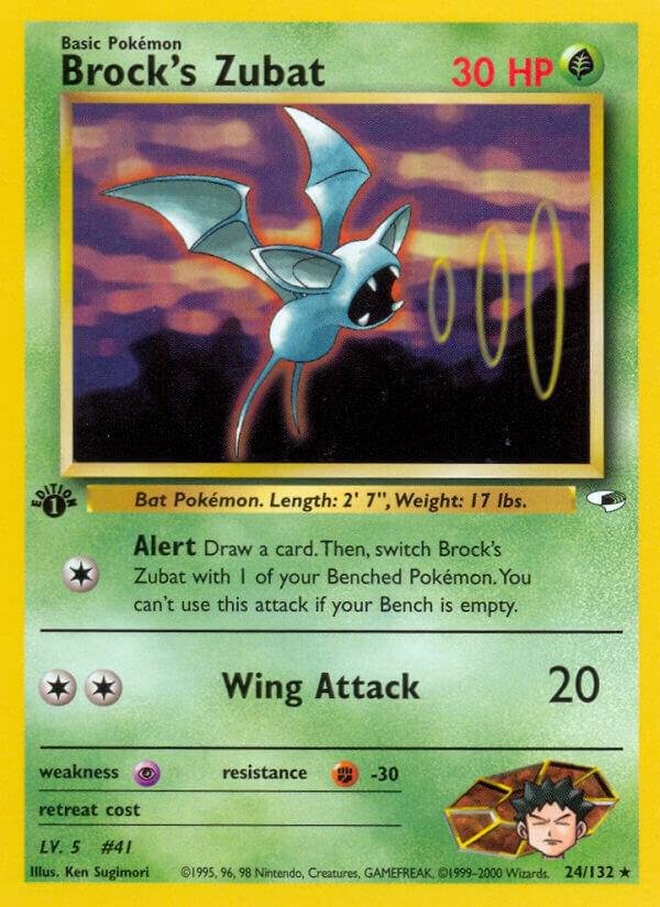 Brock’s Zubat (24) 024/132 Unlimited Gym Heroes
