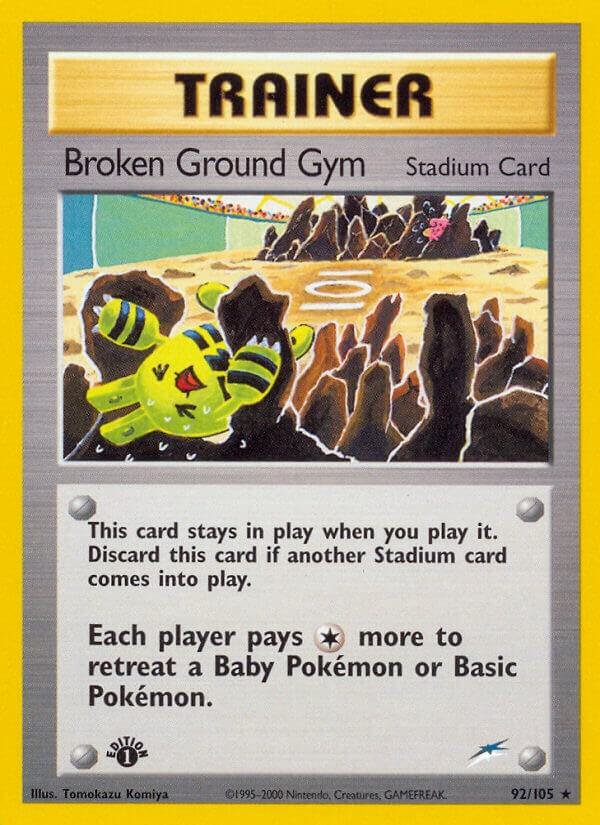 Broken Ground Gym 092/105 Unlimited Neo Destiny