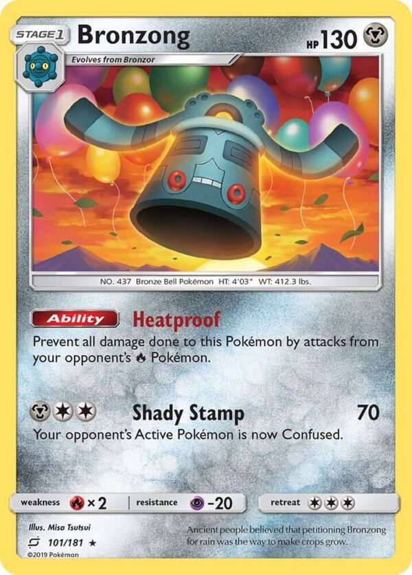 Bronzong 101/181 Reverse Holofoil SM – Team Up Bronzong 101/181 Reverse Holofoil SM – Team Up