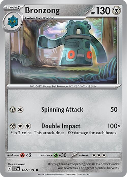 Bronzong 127/191 Normal SV08: Surging Sparks Bronzong 127/191 Normal SV08: Surging Sparks