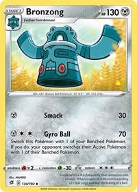 Bronzong | 130/192 | Reverse Holofoil | SWSH02: Rebel Clash