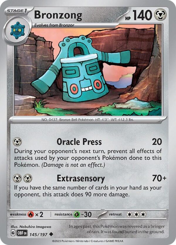 Bronzong 145/197 Normal SV03: Obsidian Flames