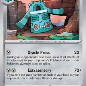 Bronzong 145/197 Reverse Holofoil SV03: Obsidian Flames Bronzong 145/197 Reverse Holofoil SV03: Obsidian Flames