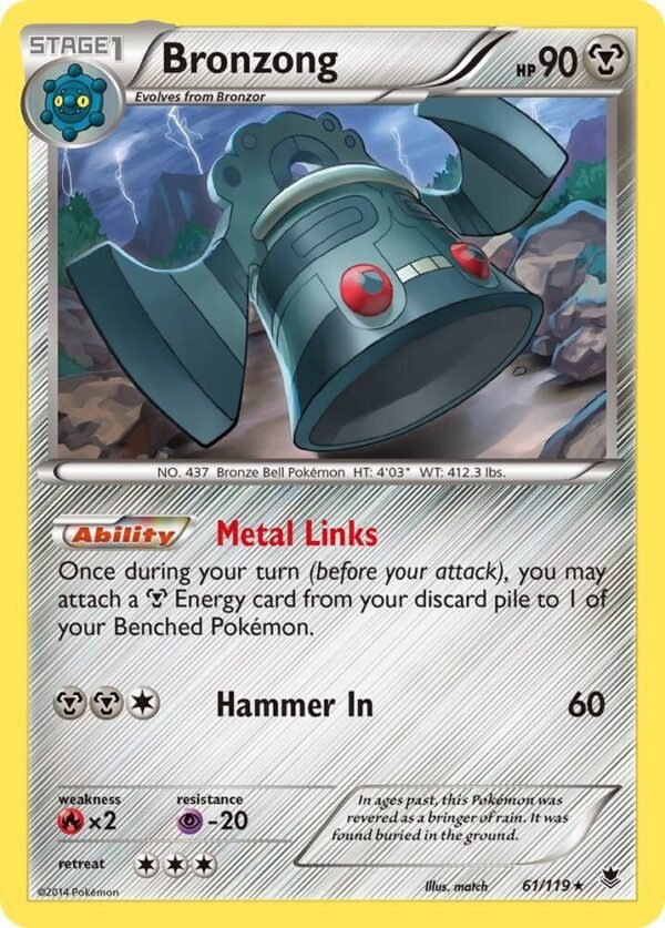 Bronzong 61/119 Normal XY – Phantom Forces