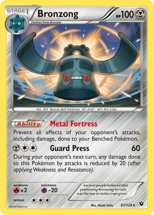 Bronzong 61/124 Normal XY – Fates Collide