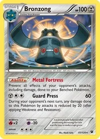 Bronzong | 61/124 | Reverse Holofoil | XY - Fates Collide