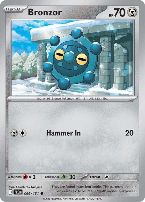 Bronzor 066/131 Normal SV: Prismatic Evolutions Bronzor 066/131 Normal SV: Prismatic Evolutions