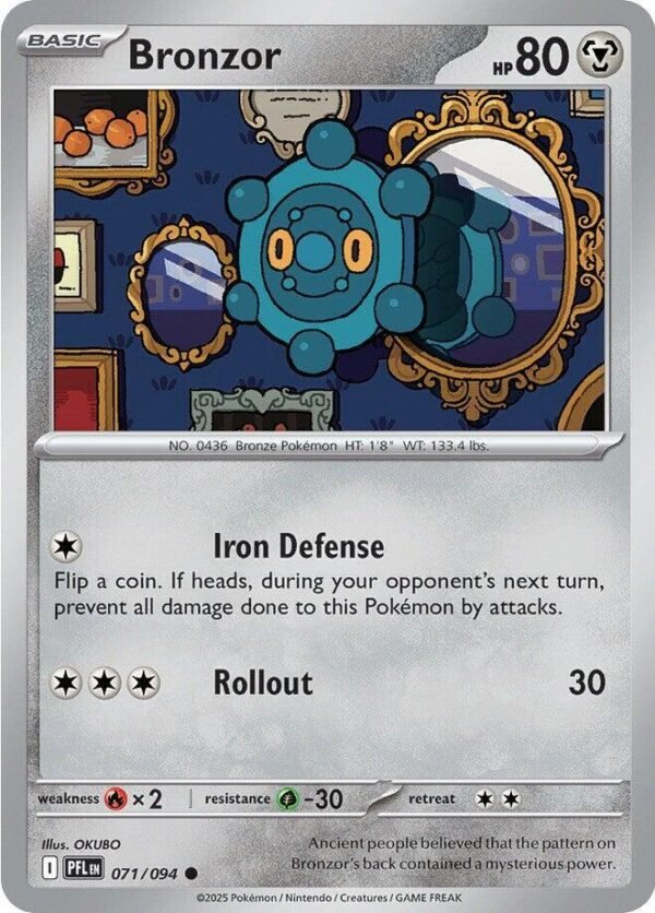 Bronzor 071/094 Normal ME02: Phantasmal Flames