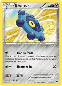 Bronzor | 60/124 | Reverse Holofoil | XY - Fates Collide